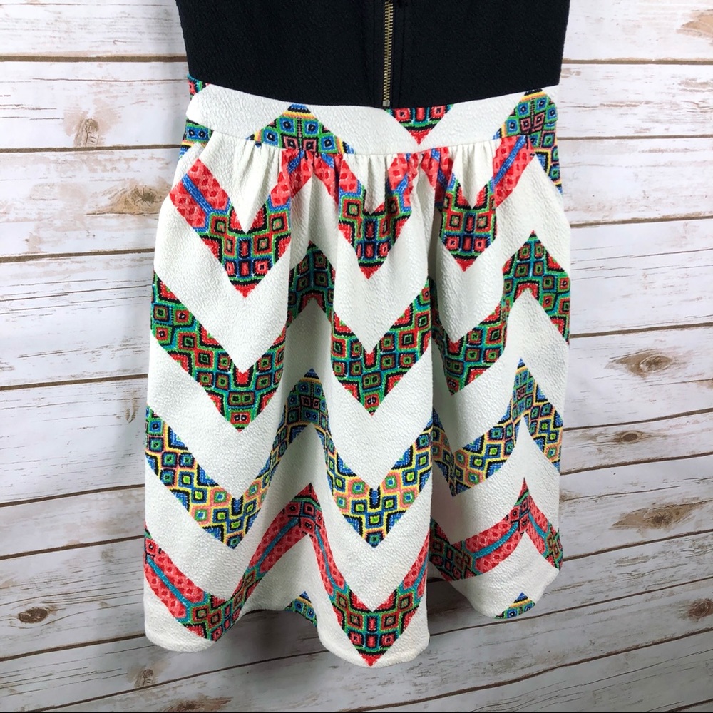 Anthropologie Maeve Amapola chevron textured dress - Picture 4 of 8